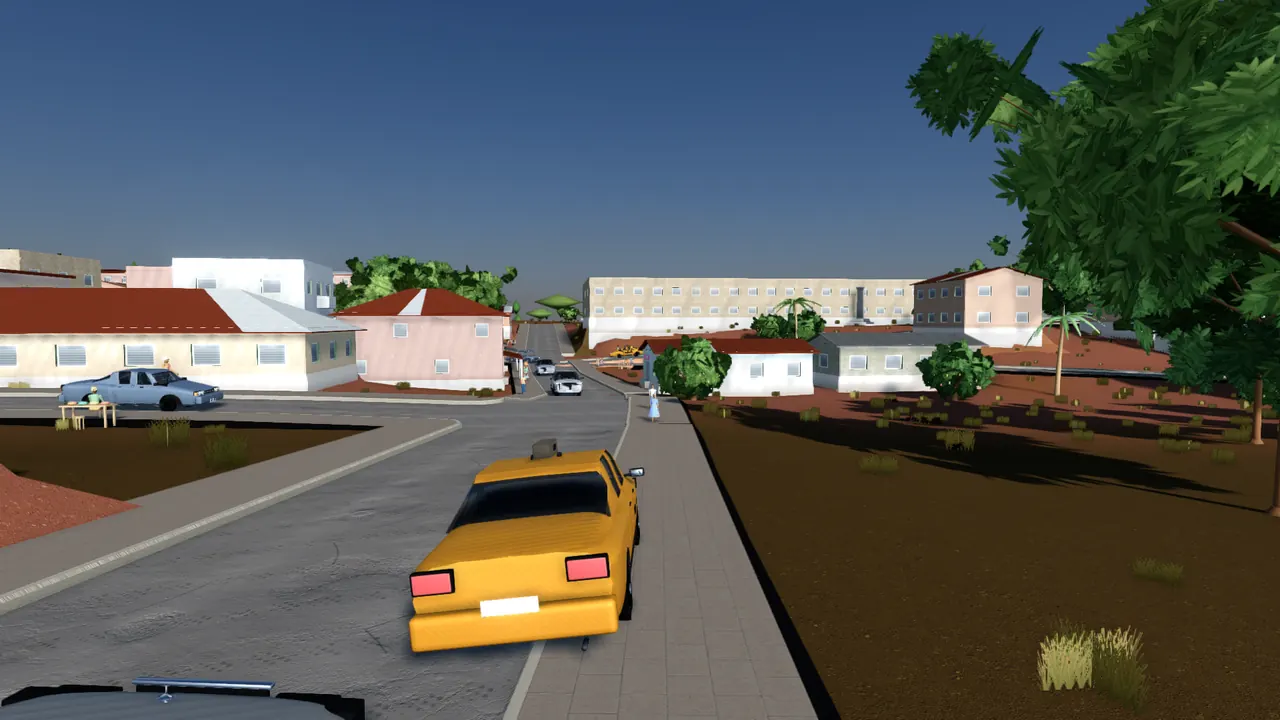 Une rue de Bonanjo le matin